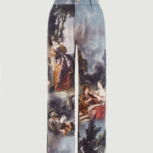 Jean design two peice. Tube top and matching pants - Picture 2 of 2